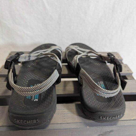 Skechers Outdoor Lifestyle Size 9 Black and White Sandals - Picture 10 of 14